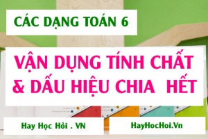 Các bài toán vận dụng tính chất và dấu hiệu chia hết Toán 6 (hay nhất)